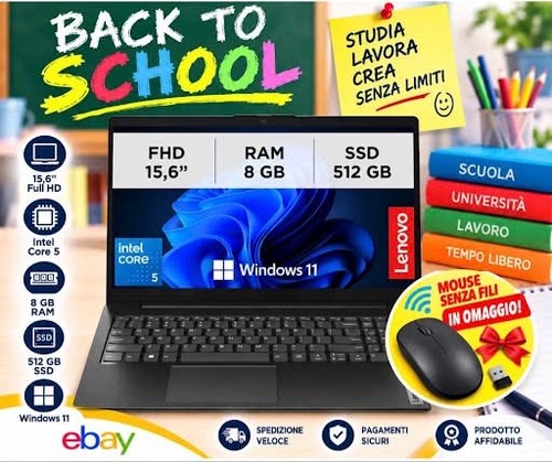 Notebook portatile lenovo - pc,