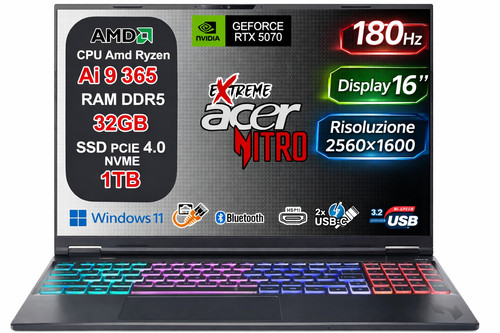 Notebook acer nitro - acer, ryzen